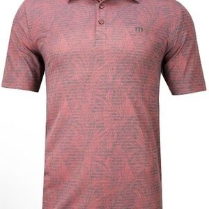 Travis Mathew Moonrise Golf Polo Shirt Tropical Leaf Print, Slim Fit, XXL NWT